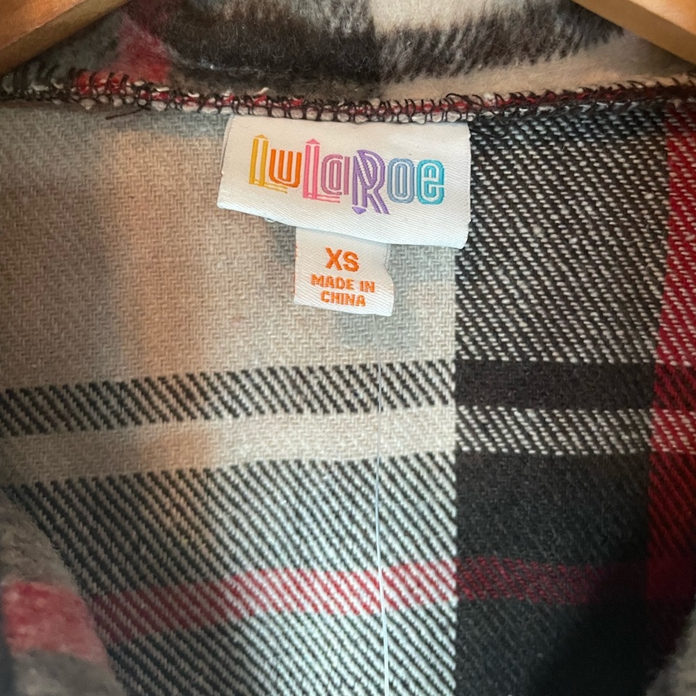 LulaRoe plaid Berlin jacket Size XS - Picture 3 of 10